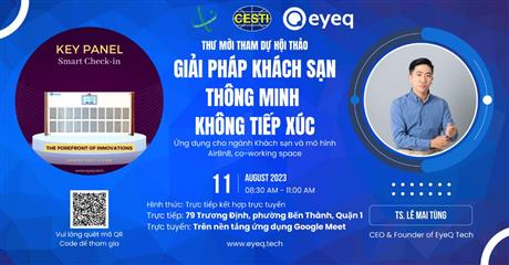 Mời tham dự hội thảo giới thiệu “Giải pháp khách sạn thông minh không tiếp xúc - Contactless check-in”